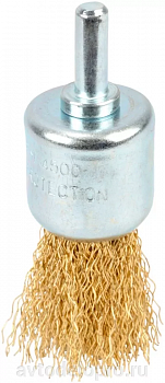 щетка зачистная для дрели торцевая D-25мм.(кисточка) (АвтоDело), 44039