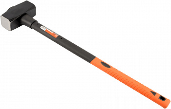 кувалда кованая с длинной фибергласовой ручкой 4кг (АвтоDело), 30306