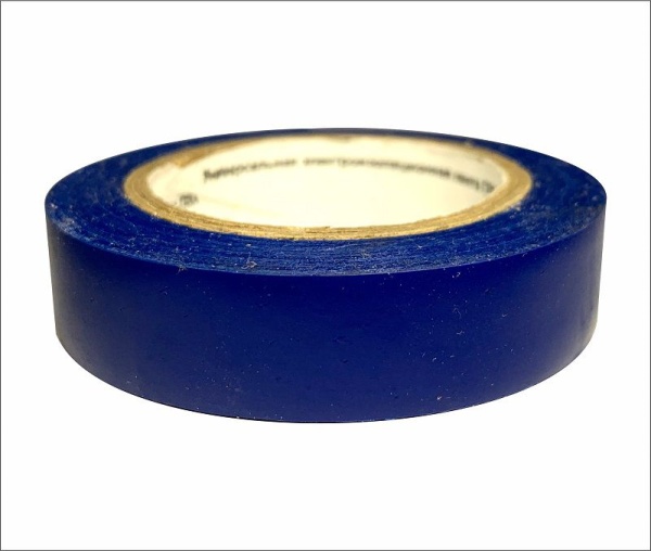 Изолента 15мм*20м, синяя, ГОСТ												