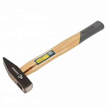 Молоток слесарный Garwin INDUSTRIAL с рукояткой из дерева гикори, 400 г, GHT-HW0400