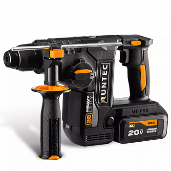 Перфоратор аккумуляторный RUNTEC PRO 2.9Дж, 20В, 2*4Ач, 850Вт, RT-EH850