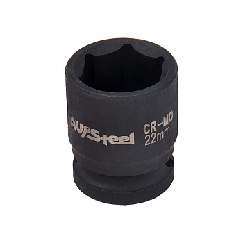 Головка ударная 1/2" шестигранная 22мм "AV Steel", AV-720022 Головка ударная 1/2" шестигранная 22мм "AV Steel", AV-720022