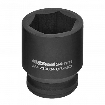 Головка ударная 3/4" шестигранная 34мм "AV Steel", AV-730034 Головка ударная 3/4" шестигранная 34мм "AV Steel", AV-730034