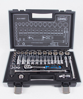 Набор торцевых головок 3/8" 6гр. 37 предметов 6-24 мм super lock, ALK-0007