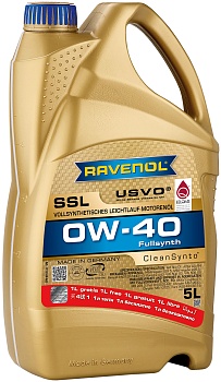 Моторное масло RAVENOL Super Synthetik Oel SSL SAE 0W-40 (5 л) 4+1, 1111108-A05-01-909