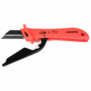 Нож электрика для снятия изоляции VDE 1000В, с откидной защитой, AKD-V009 Нож электрика для снятия изоляции VDE 1000В, с откидной защитой, AKD-V009