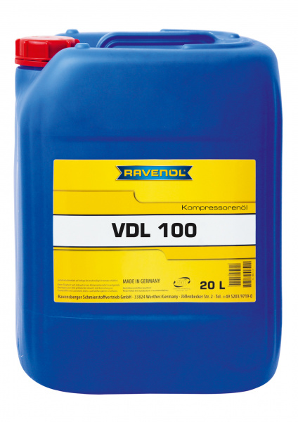 Компрессорное масло RAVENOL Kompressorenoel VDL 100 (20л) new