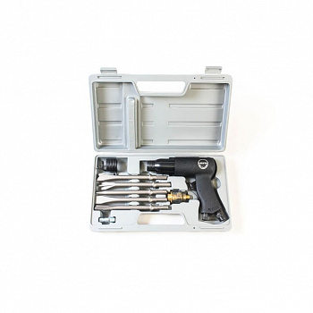 Пневматический молоток в комплекте с зубилами в кейсе 10 пр., PAH-20002HK