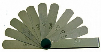 Щупы набор № 2 (0,02....0,50мм) 100мм  БМ, 7002