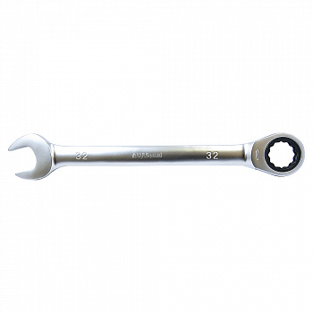 Ключ комбинированный трещоточный 32 мм "AV Steel", AV-315032 Ключ комбинированный трещоточный 32 мм "AV Steel", AV-315032