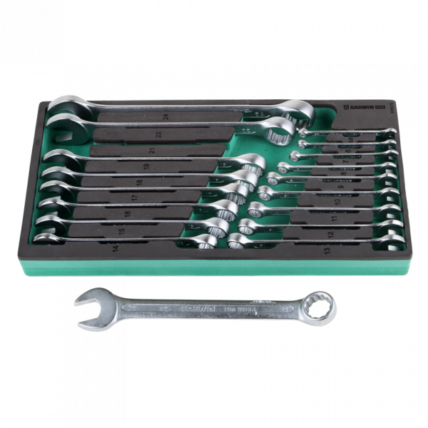 GARWIN PRO 616070 Набор ключей комбинированных 18 пр. 6-24 мм в ложементе EVA GARWIN PRO 616070 Набор ключей комбинированных 18 пр. 6-24 мм в ложементе EVA