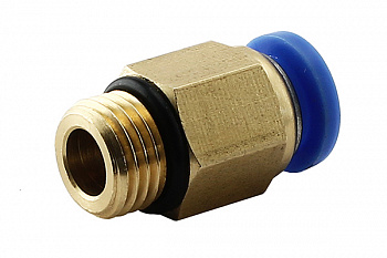 AT10551 Фитинг прямой с наружней резьбой металл М10х1 D=8мм, АТ10551