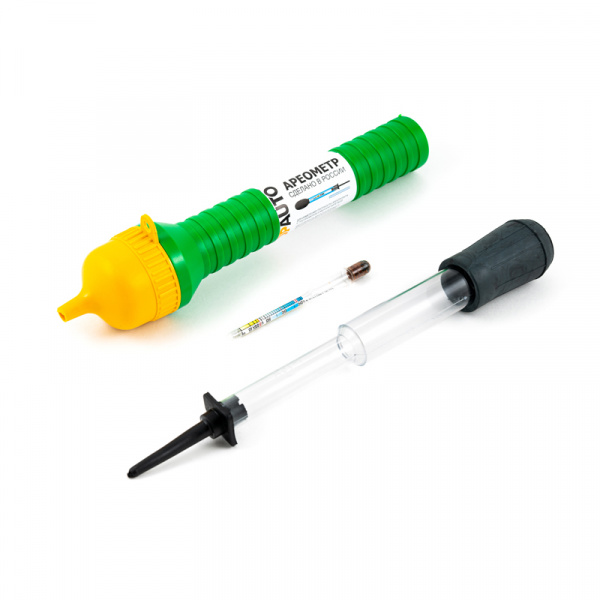 Ареометр универсальный ( электролит + тосол) в пласт. тубе с воронкой