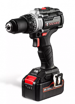 Дрель-шуруповерт ударная аккумуляторная RUNTEC TECHNIC 13 мм, 20В, 2*4Ач, 100Нм RUNTEC, RT-ID100T