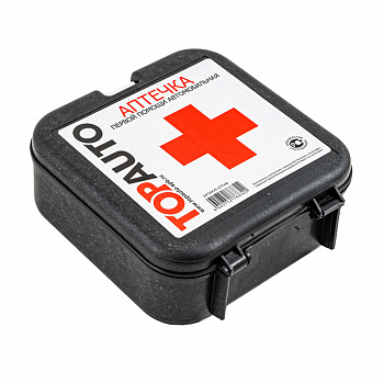 Аптечка автомобильная ТОП АВТО по ПРИКАЗУ "Салют" (СТАРОГО ОБРАЗЦА годность до конца 2024г), АПТС