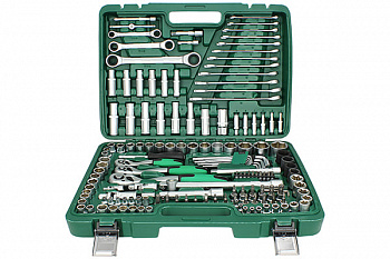 Набор инструмента 150 предметов (CR-V / 1/4", 3/8", 1/2"/ кейс пластик), AT55050