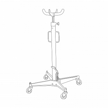 Стойка трансмиссионная гидравлическая, 0,5т "AV Steel", AV-951005