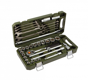 Набор головок 1/2" с комбинированными ключами, 35 предм., 620735