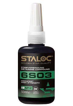6S03 Фиксатор цилиндрических соединений высокой прочности STALOC, 50 мл., 104408964 6S03 Фиксатор цилиндрических соединений высокой прочности STALOC, 50 мл., 104408964