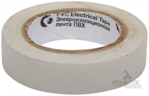 Изолента ПВХ в/с белая 15мм*7,5м ГОСТ												