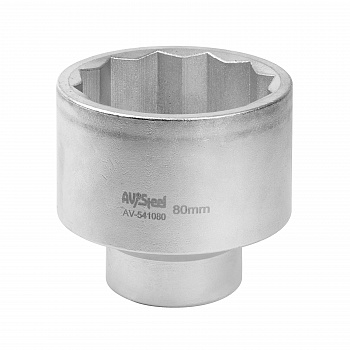 Головка 1" двенадцатигранная 80мм "AV Steel", AV-541080