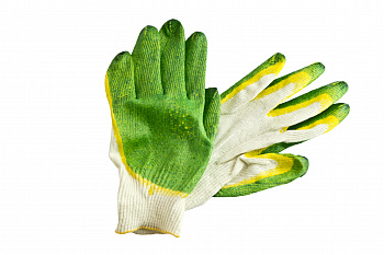 перчатки ДВОЙНЫМ ЛАТЕКСНЫМ ПОКРЫТИЕМ ХБ, 000768