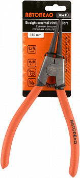 разжим для стопорных колец 180мм (прямой) (АвтоDело) (), 30410