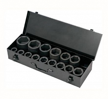 Набор ударных головок 1" 15 пр. 22-60 мм, 626556-1