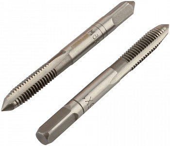 метчик ручной М6*1,00мм АвтоDело (набор 2шт.пластм/ф), 40821