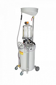 Установка для слива масла с колбой и щупами 80 л, 036015-80