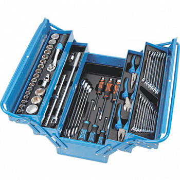 Набор инструмента в металлическом ящике 57 предметов, AHB-533K01