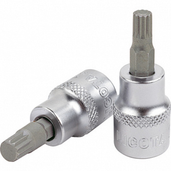 Головка торцевая с вставкой spline 1/2" M12 L=55мм, H4RM12