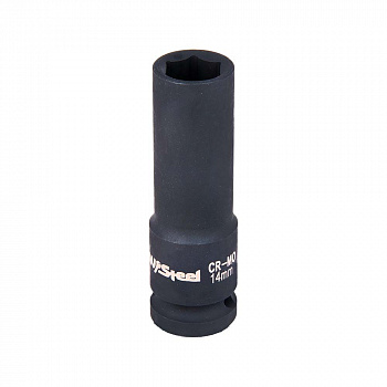 Головка ударная   1/2" шестигранная удлиненная 16мм "AV Steel", AV-720116