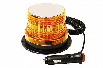 Маяк проблесковый светодиодн. 10-30 V ("Стробоскоп", h=80мм,d=85-119мм,магн.+ винты, в прик., AT14276