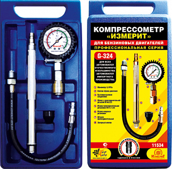 Компрессометр бензиновый ТОП АВТО Компрессометр  для бензиновых двигателей G-324, 11534