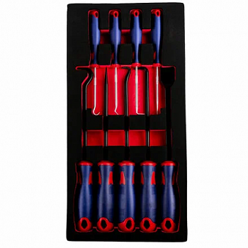 Набор инструментов для демонтажа сальников, колец и остатков герметика в ложементе EVA, 9 пре, A01620