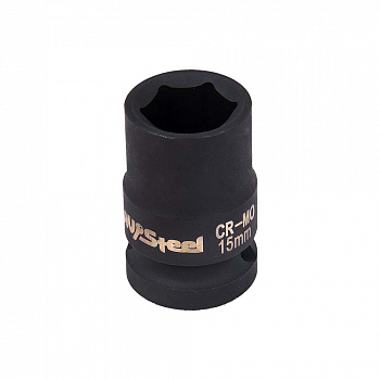 Головка ударная 1/2" шестигранная 15мм "AV Steel", AV-720015