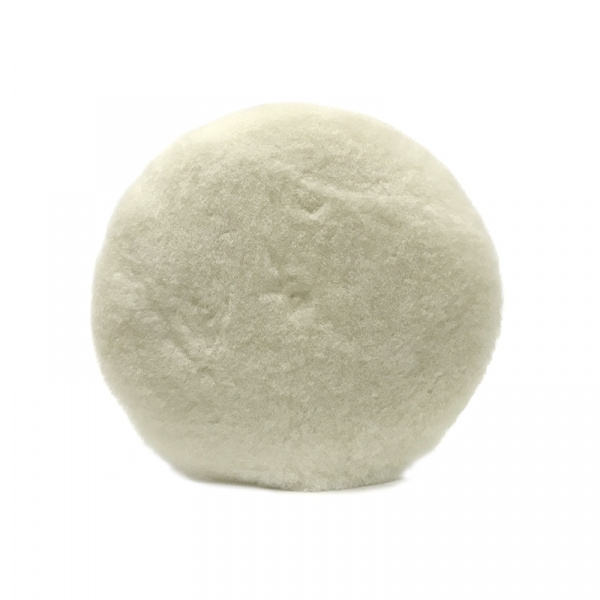 227112  RoxelPro Шерстяной полировальник из натурал.овечьей шерсти на липучке 75мм