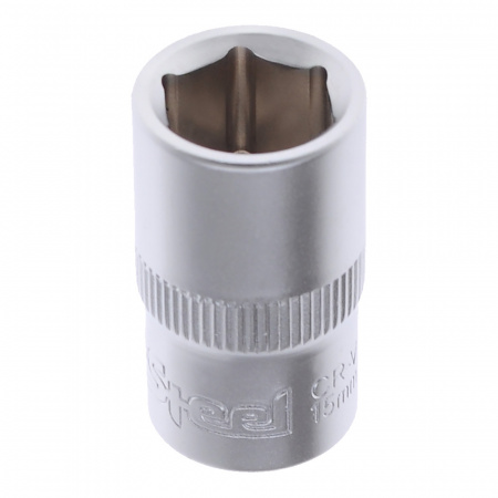 Головка 1/2" шестигранная 15мм "AV Steel", AV-520015