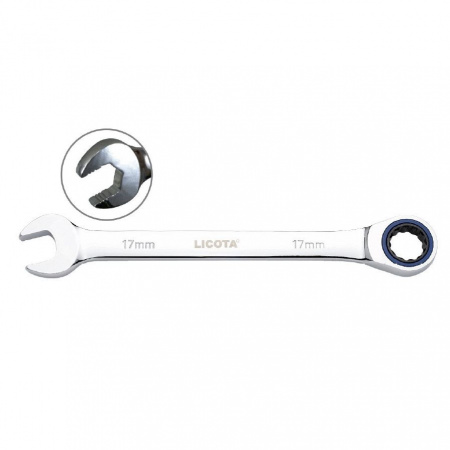 Ключ комбинированный трещоточный 100 зубьев 18 мм, ARW-76M18