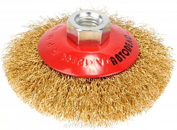 щетка зачистная для УШМ плоская D-85мм М14*2 (АвтоDело), 44026