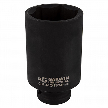Головка торцевая ударная GARWIN PRO глубокая 1/2", 6 гр., 34 мм, 620272-34 Головка торцевая ударная GARWIN PRO глубокая 1/2", 6 гр., 34 мм, 620272-34