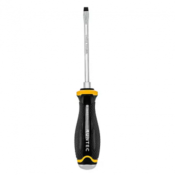 Отвертка RUNTEC SL5.5 x 100 мм CrV усиленная со сквозным стержнем, RT-SD3SL5.5x100