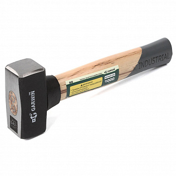 Кувалда Garwin INDUSTRIAL с рукояткой из дерева гикори, 1000 г, GHT-SW01000