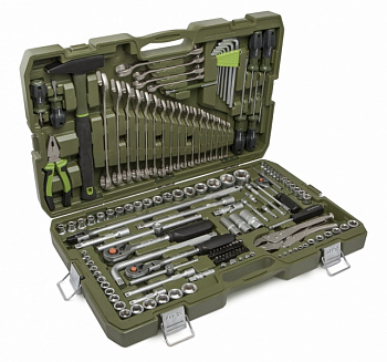 Набор головок 1/4", 3/8", 1/2" с инструментом, 147 предметов, 620847 Набор головок 1/4", 3/8", 1/2" с инструментом, 147 предметов, 620847
