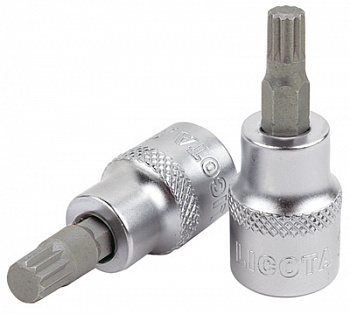 Головка торцевая с вставкой spline 1/2" M16 L=55мм, H4RM16