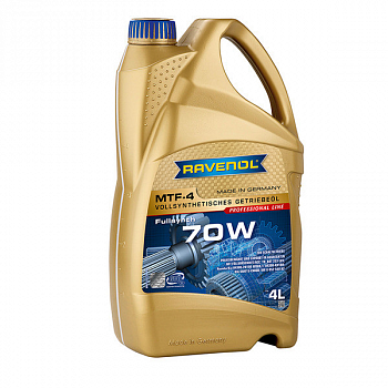 Трансмиссионное масло RAVENOL MTF-4 SAE 70W  (4л), 1221113-004-01-999 Трансмиссионное масло RAVENOL MTF-4 SAE 70W  (4л), 1221113-004-01-999