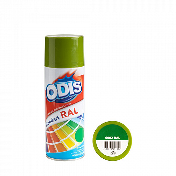 Краска - спрей ODIS standart RAL лиственно-зеленый, 6002ral