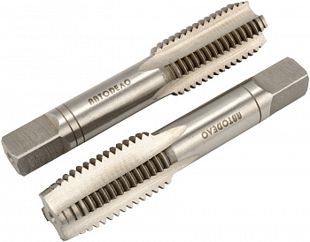 метчик ручной М12*1,50мм АвтоDело (набор 2шт.пластм/ф), 40798