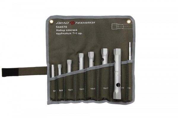 544570(544070) Набор ключей торцевых трубчатых 7шт ДТ 544570(544070) Набор ключей торцевых трубчатых 7шт ДТ